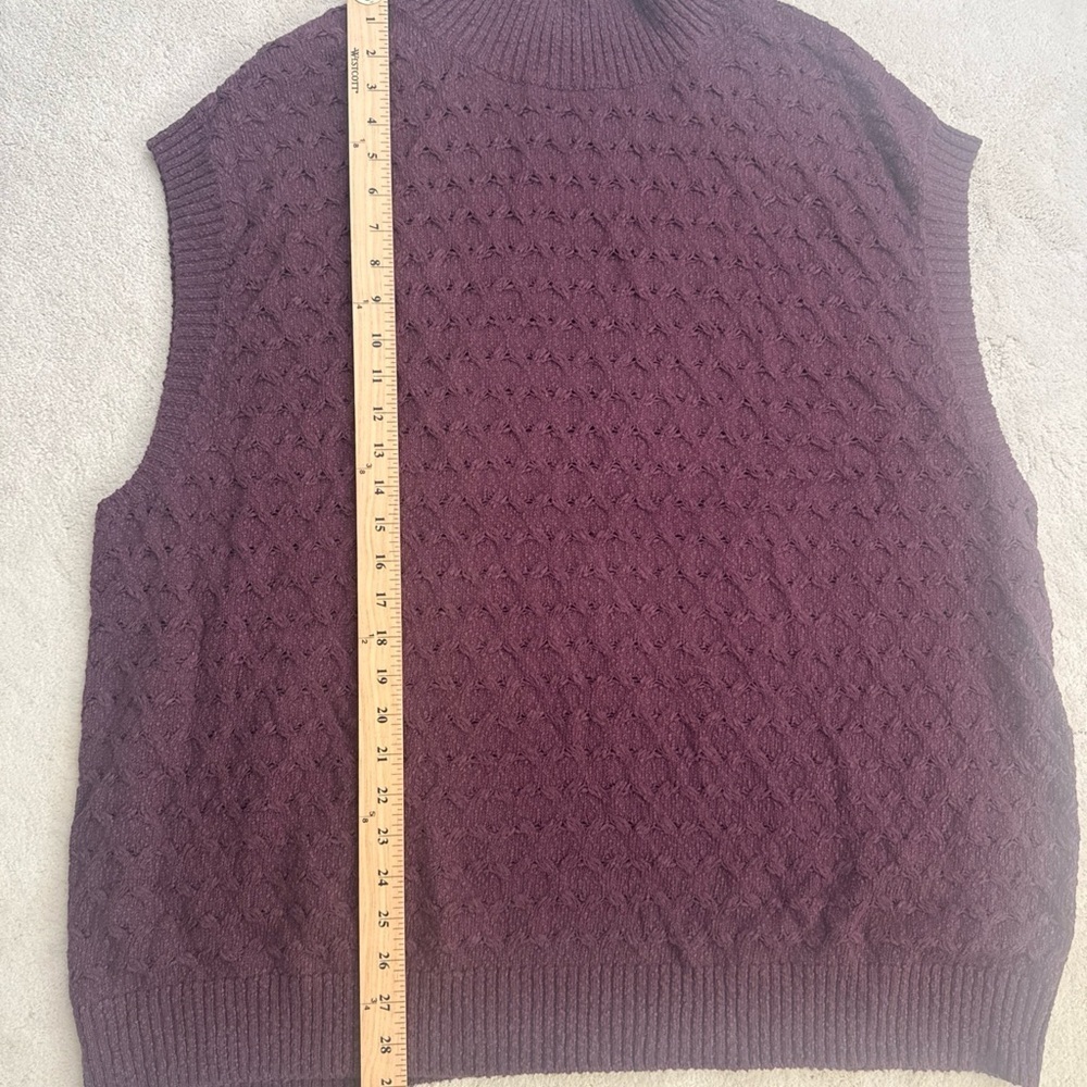 Free People Rosemary Cotton Blend Sweater Miniskirt Set in Plum Jam Size Medium - Picture 13 of 15